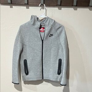 Nike Heather Gray Nike Tech Full-Zip Jacket kids